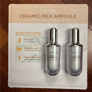 New!  2x Pack TIR TIR Ceramic Milk Ampoule 1.35 Fluid Ounce 40ml